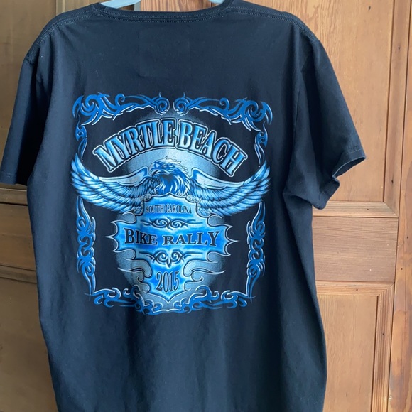 Men’s 2015 Myrtle Beach Bike Rally tshirt. Sz L. - Picture 4 of 6